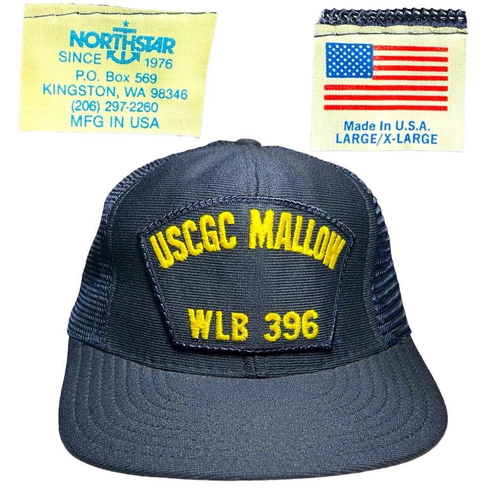 Vtg Navy UNITED STATES COAST GUARD CUTTER Trucker Hat